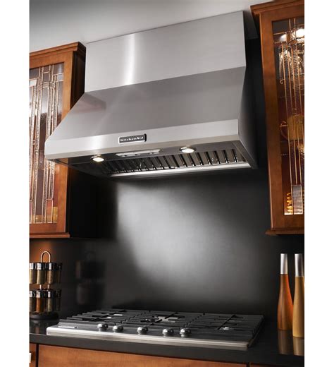 comercial steainless steel kitchen wall hood under cabinet|KitchenAid® Commercial.